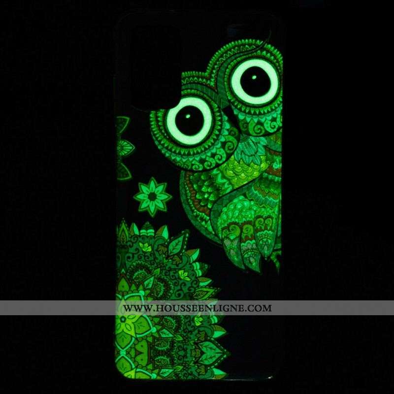 Coque Samsung Galaxy S20 Plus / S20 Plus 5G Hibou Mandala Fluorescente