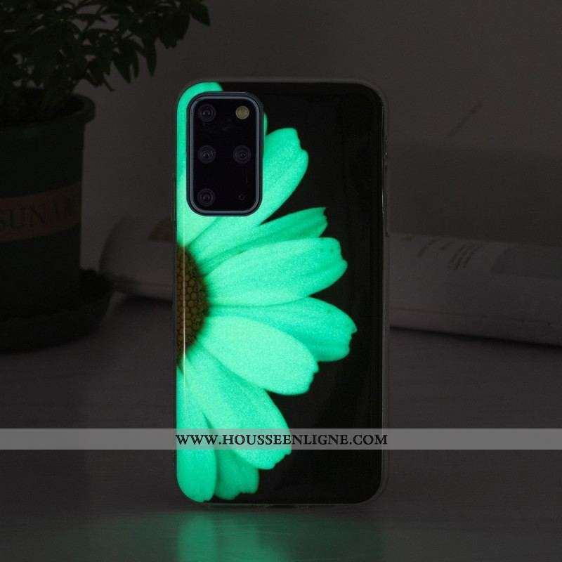 Coque Samsung Galaxy S20 Plus / S20 Plus 5G Série Fleurs Fluorescentes