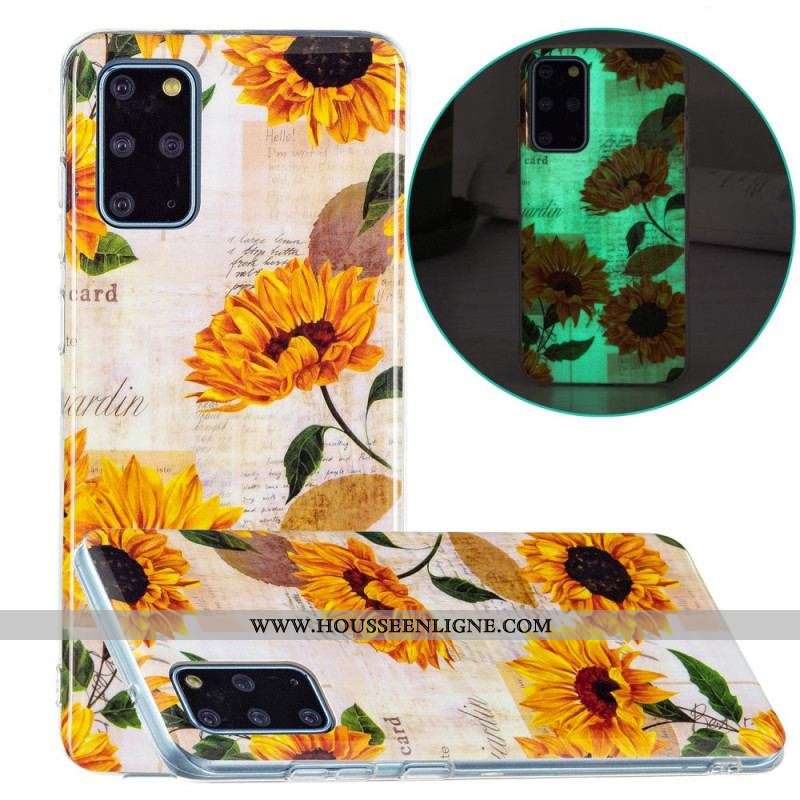 Coque Samsung Galaxy S20 Plus / S20 Plus 5G Tournesols Fluorescentes