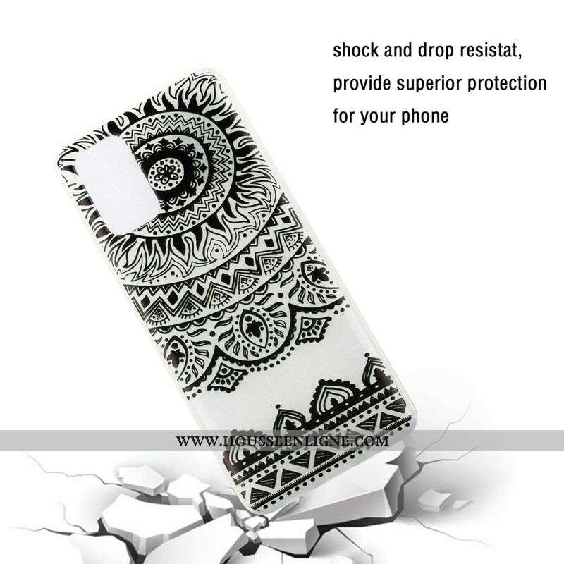 Coque Samsung Galaxy S20 Plus / S20 Plus 5G Transparente Fleur Mandala