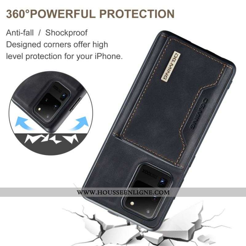 Coque Samsung Galaxy S20 Ultra Porte-Cartes Détachable DG.MING