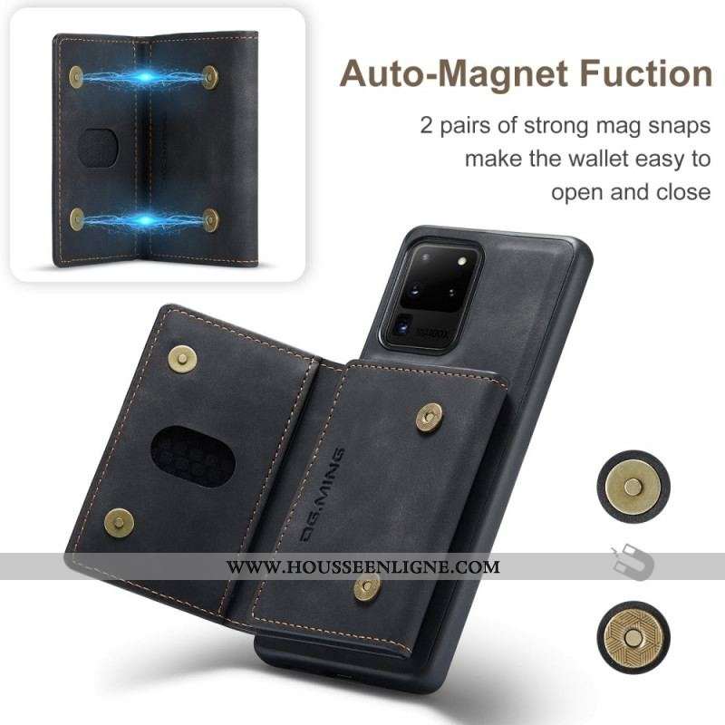 Coque Samsung Galaxy S20 Ultra Porte-Cartes Détachable DG.MING