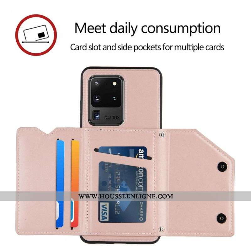 Coque Samsung Galaxy S20 Ultra Porte-cartes Lanière