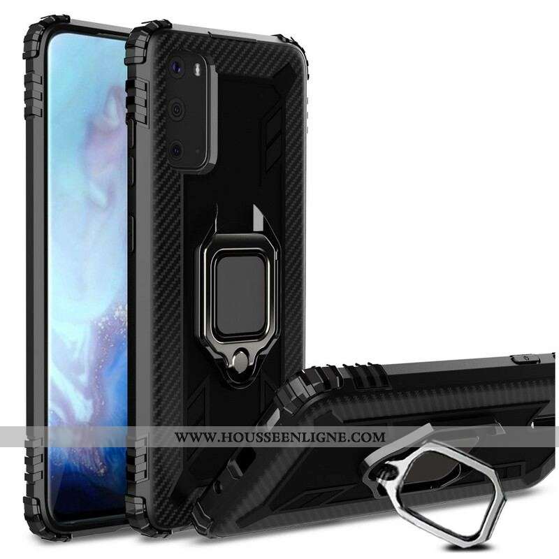 Coque Samsung Galaxy S20 Ultra Ring et Fibre Carbone