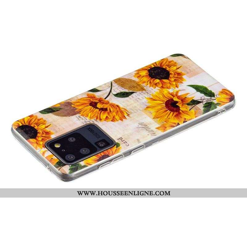 Coque Samsung Galaxy S20 Ultra Tournesols Fluorescentes