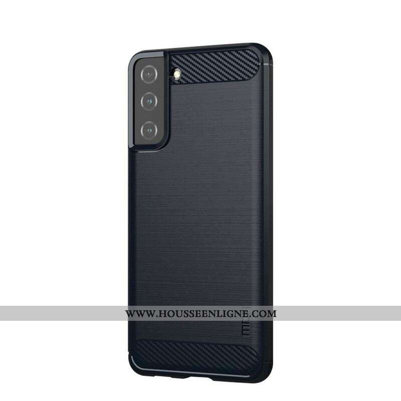 Coque Samsung Galaxy S21 5G Fibre Carbone Brossée MOFI