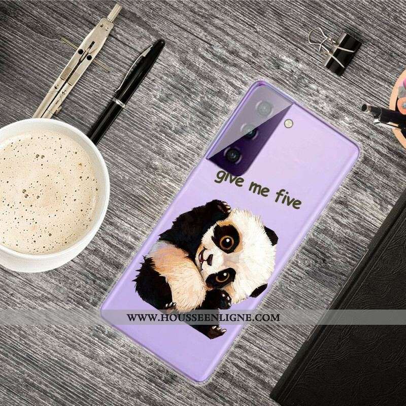 Coque Samsung Galaxy S21 5G Panda Give Me Five