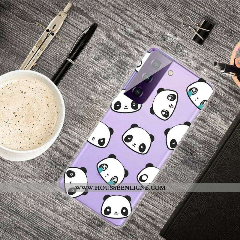 Coque Samsung Galaxy S21 5G Pandas Sentimentaux