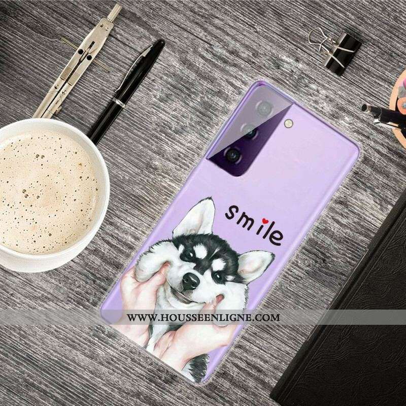 Coque Samsung Galaxy S21 5G Smile Dog