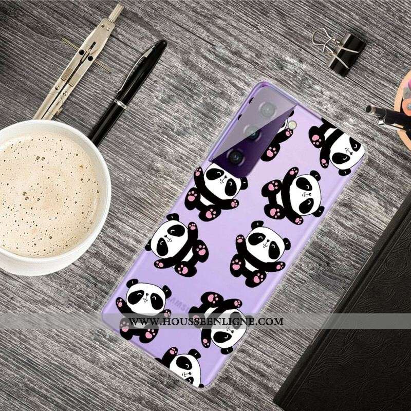 Coque Samsung Galaxy S21 5G Top Pandas Fun