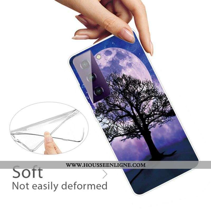 Coque Samsung Galaxy S21 FE Arbre et Lune