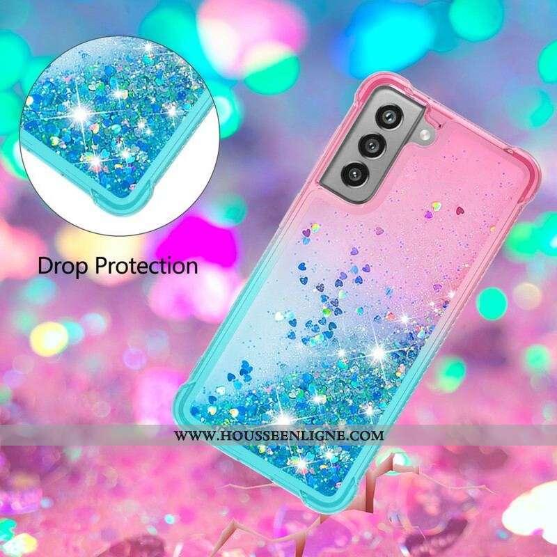 Coque Samsung Galaxy S21 FE Paillettes Colors