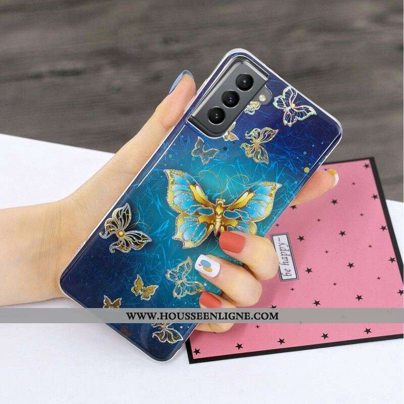 Coque Samsung Galaxy S21 FE Papillons Design