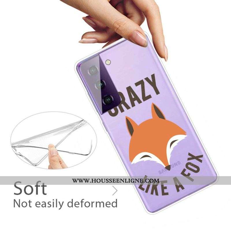 Coque Samsung Galaxy S21 FE Renard / Crazy Like a Fox