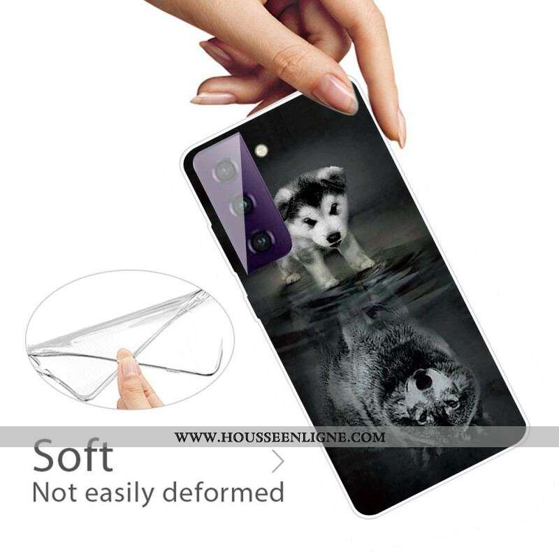 Coque Samsung Galaxy S21 FE Rêve de Chiot