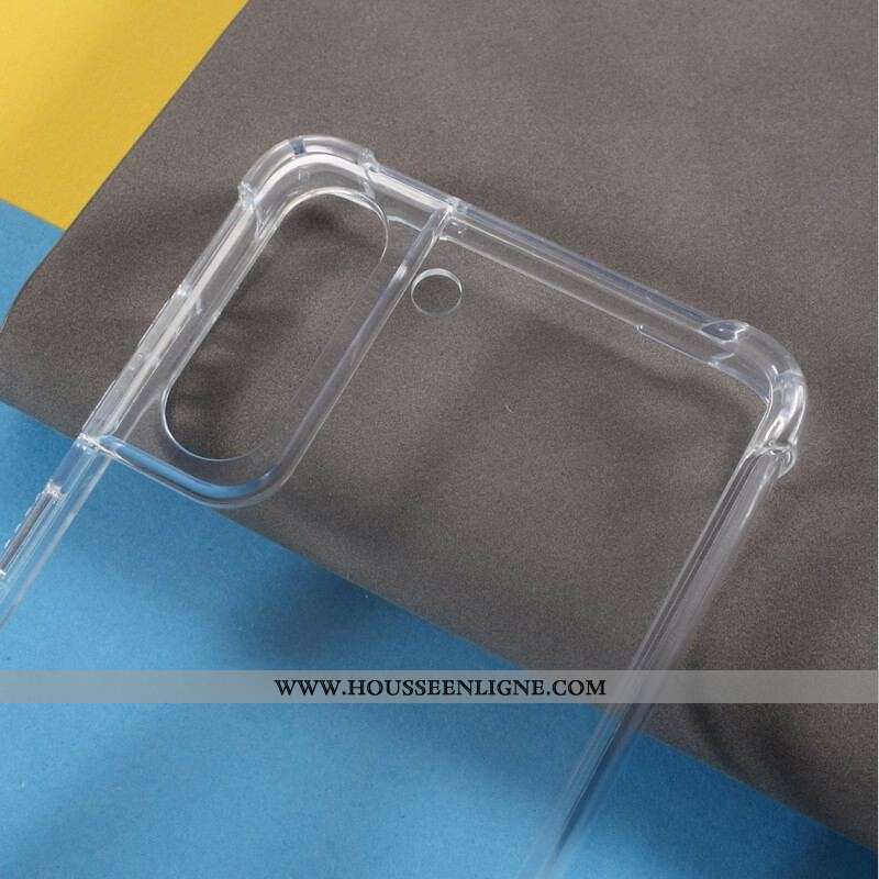 Coque Samsung Galaxy S21 FE Transparente Coins Renforcés