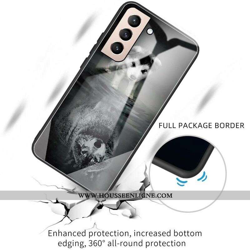 Coque Samsung Galaxy S21 FE Verre Trempé Rêve de Chiot