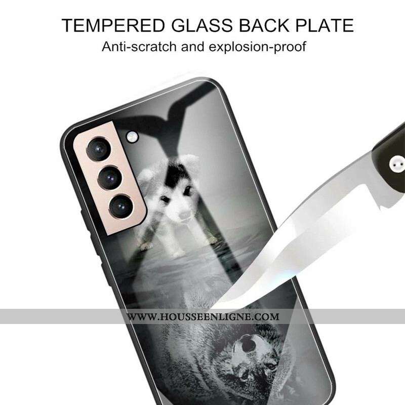 Coque Samsung Galaxy S21 FE Verre Trempé Rêve de Chiot