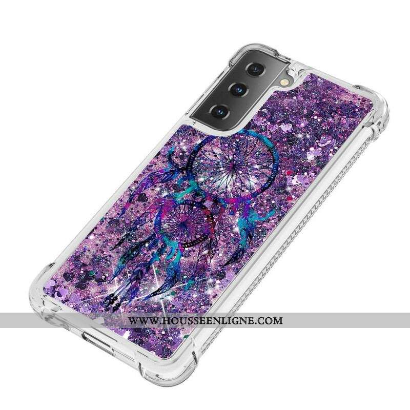 Coque Samsung Galaxy S21 Plus 5G Attrape Rêves Paillettes