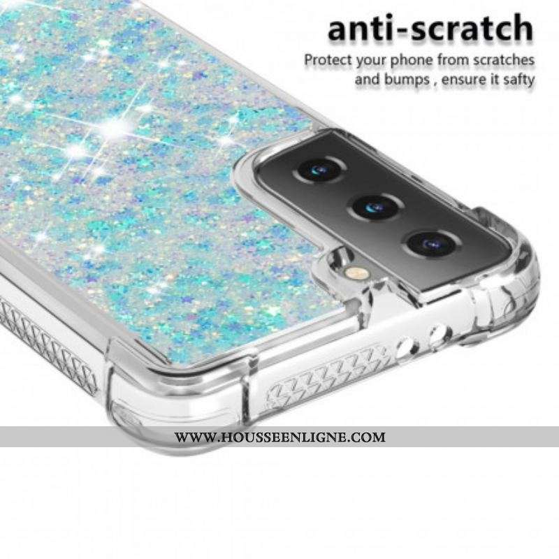 Coque Samsung Galaxy S21 Plus 5G Désires Paillettes