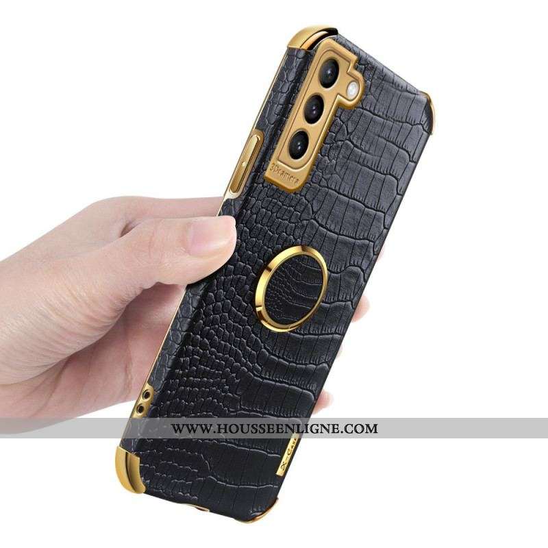 Coque Samsung Galaxy S21 Plus 5G X-CASE Effet Peau Crocodile