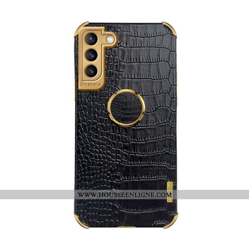 Coque Samsung Galaxy S21 Plus 5G X-CASE Effet Peau Crocodile