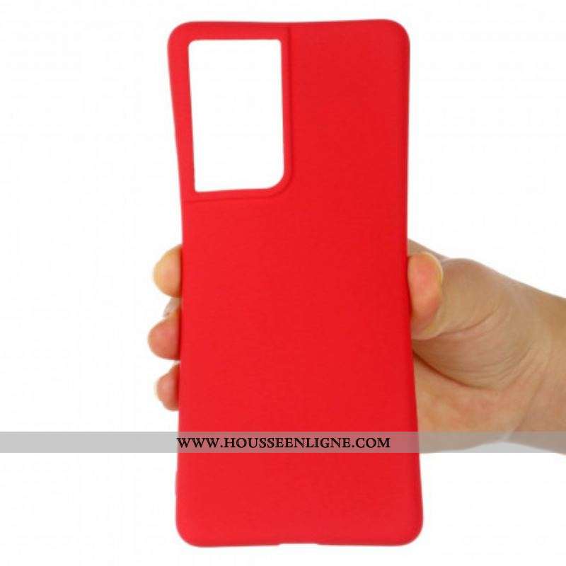 Coque Samsung Galaxy S21 Ultra 5G Conception Silicone Liquide