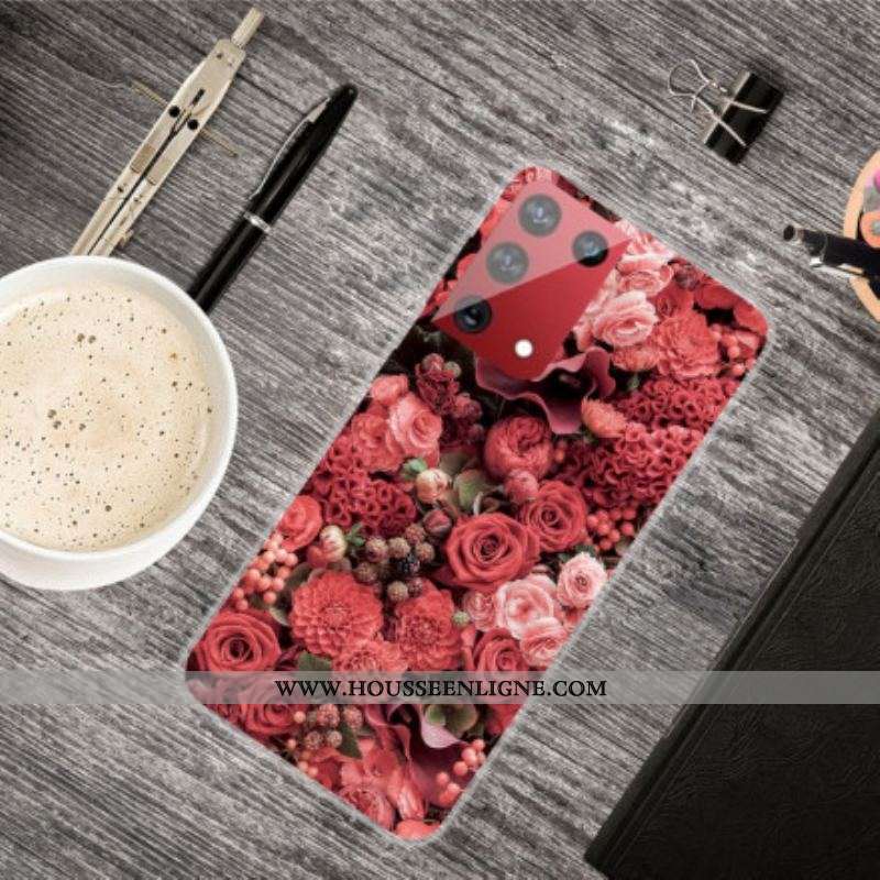 Coque Samsung Galaxy S21 Ultra 5G Fleurs Intenses