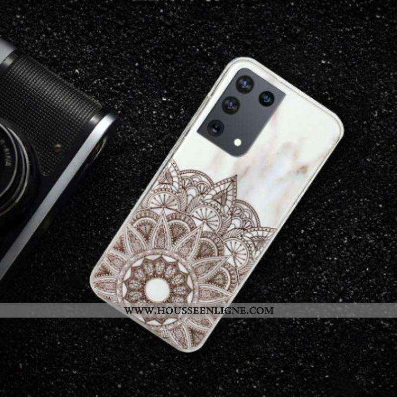 Coque Samsung Galaxy S21 Ultra 5G Mandala Marbré