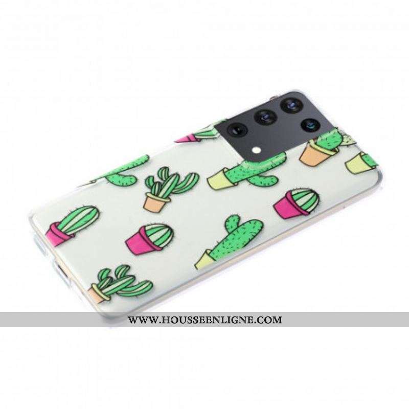 Coque Samsung Galaxy S21 Ultra 5G Minis Cactus