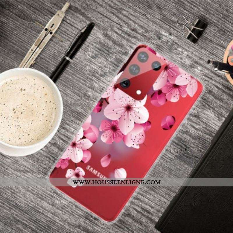 Coque Samsung Galaxy S21 Ultra 5G Petites Fleurs Roses