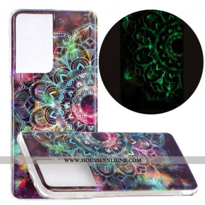 Coque Samsung Galaxy S21 Ultra 5G Série Floralies Fluorescente