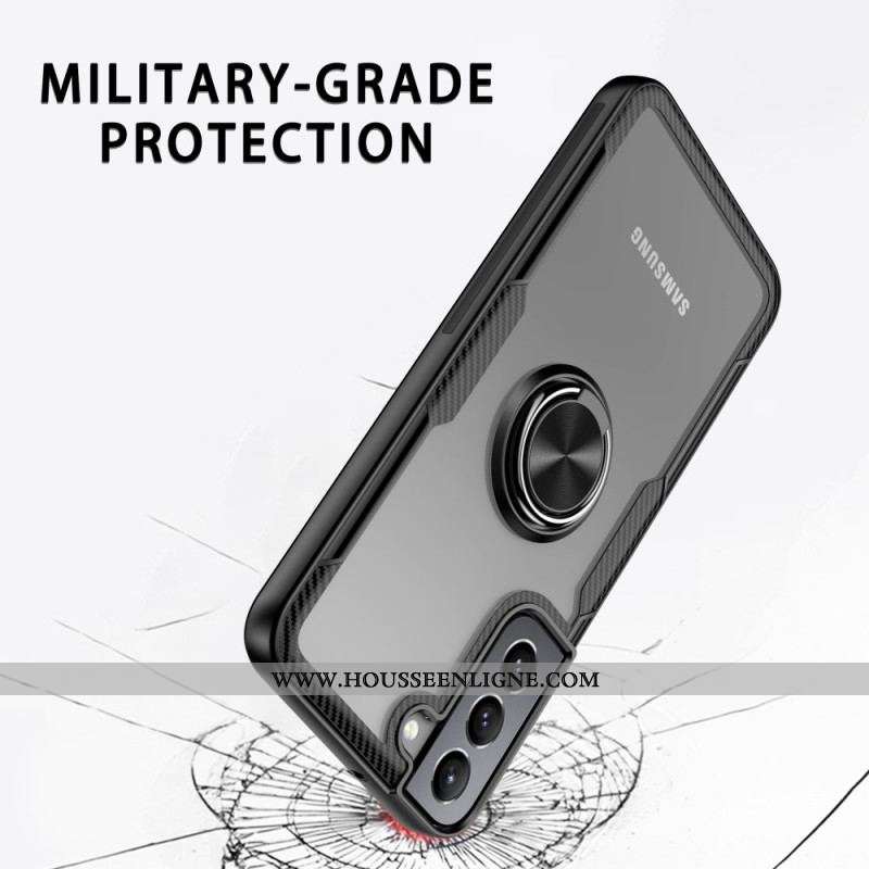 Coque Samsung Galaxy S22 5G Anneau-Support Élégance