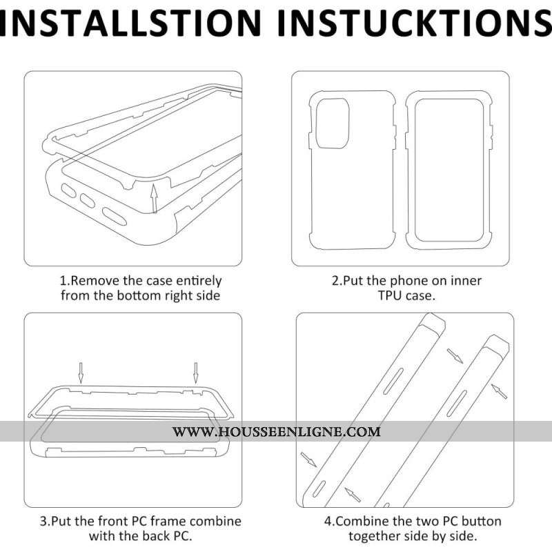 Coque Samsung Galaxy S22 5G Avant et Arrière Détachable