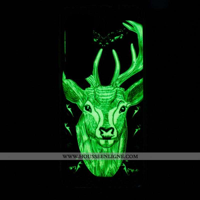 Coque Samsung Galaxy S22 5G Cerf Majestueux Fluorescente