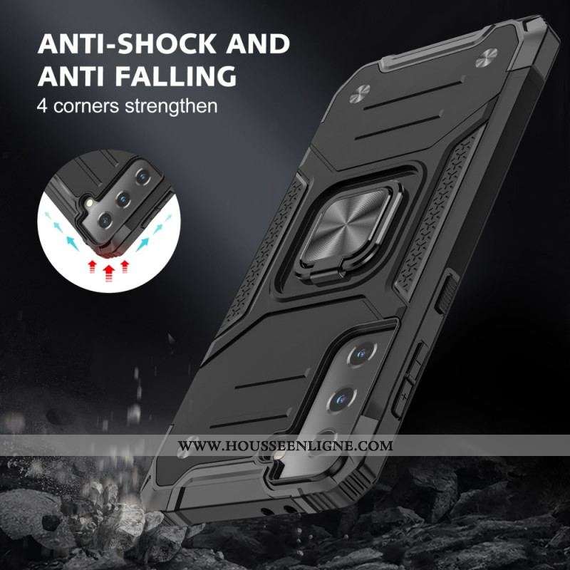 Coque Samsung Galaxy S22 5G Détachable Anneau-Support