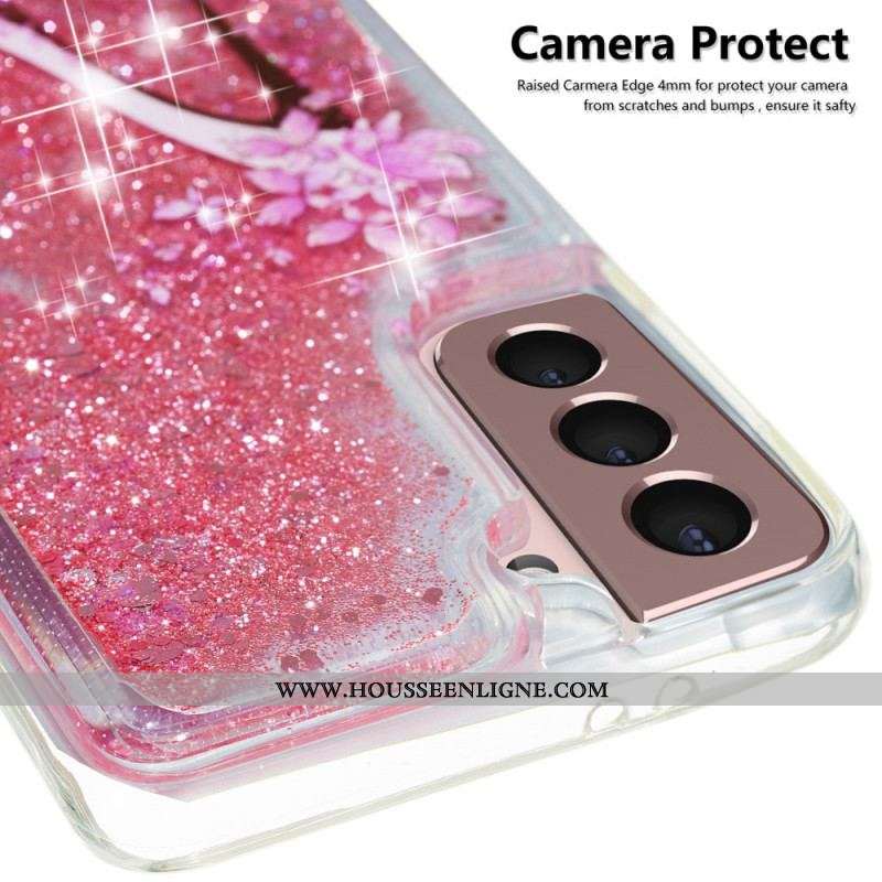 Coque Samsung Galaxy S22 5G Escarpin Paillettes