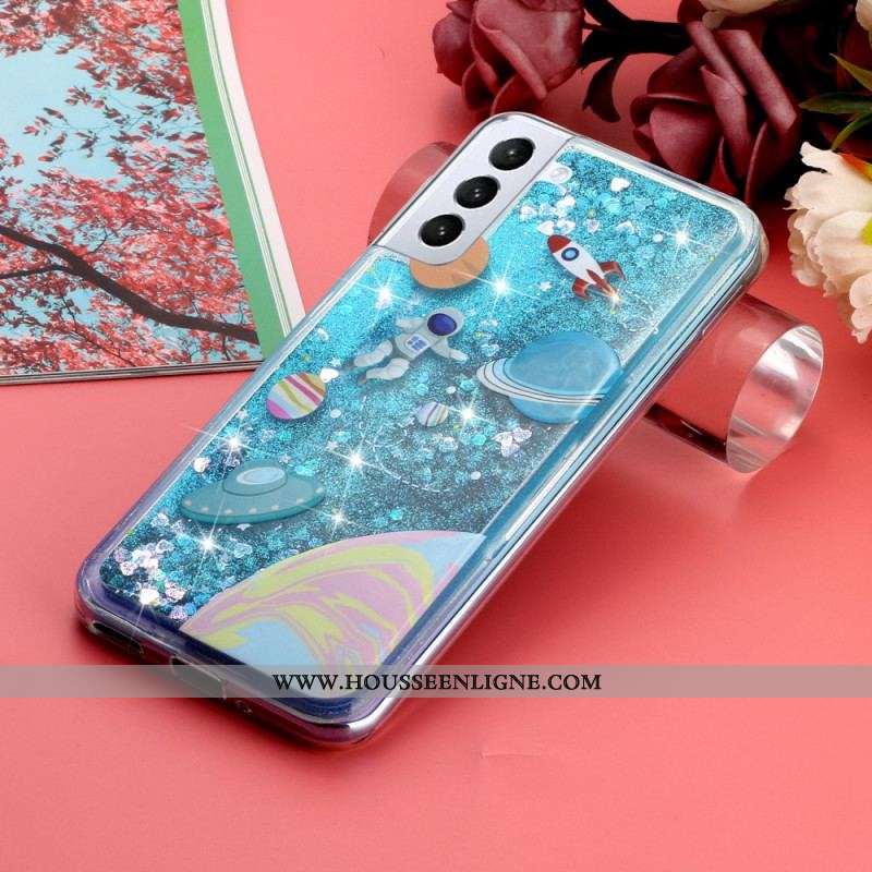 Coque Samsung Galaxy S22 5G Espace Paillettes