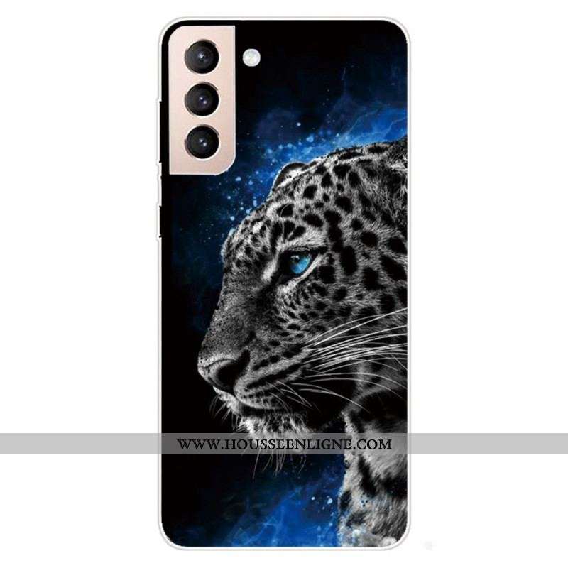 Coque Samsung Galaxy S22 5G Face de Tigre