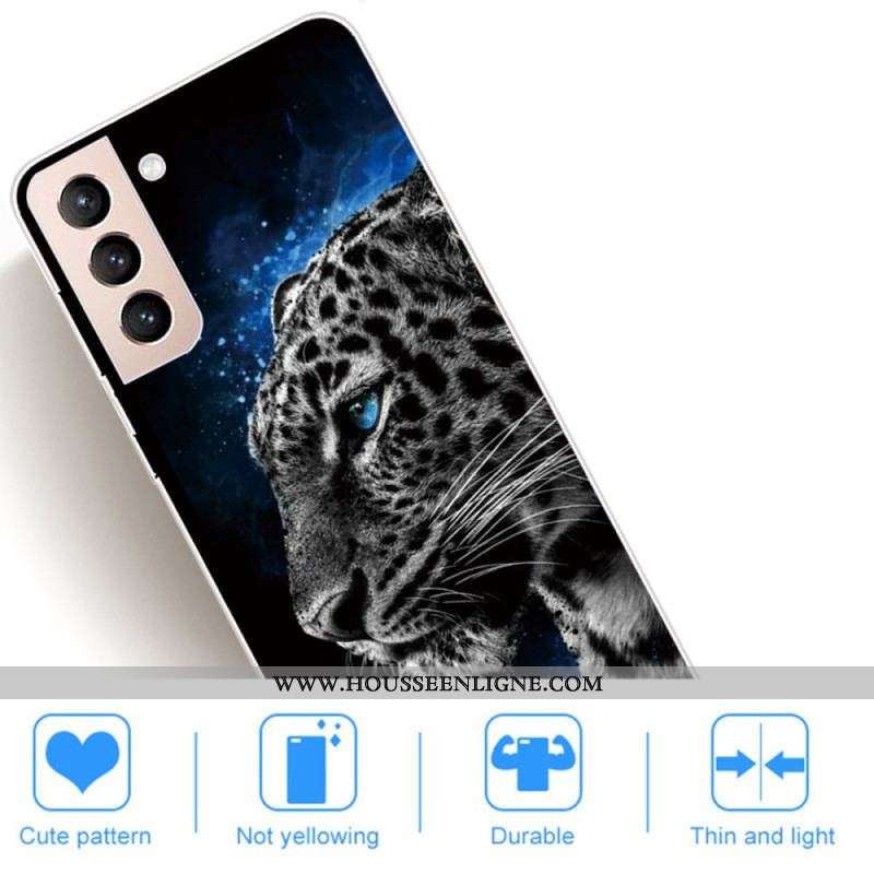 Coque Samsung Galaxy S22 5G Face de Tigre