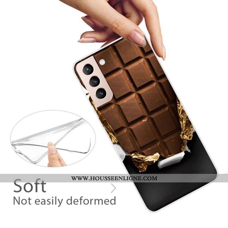 Coque Samsung Galaxy S22 5G Flexible Chocolat