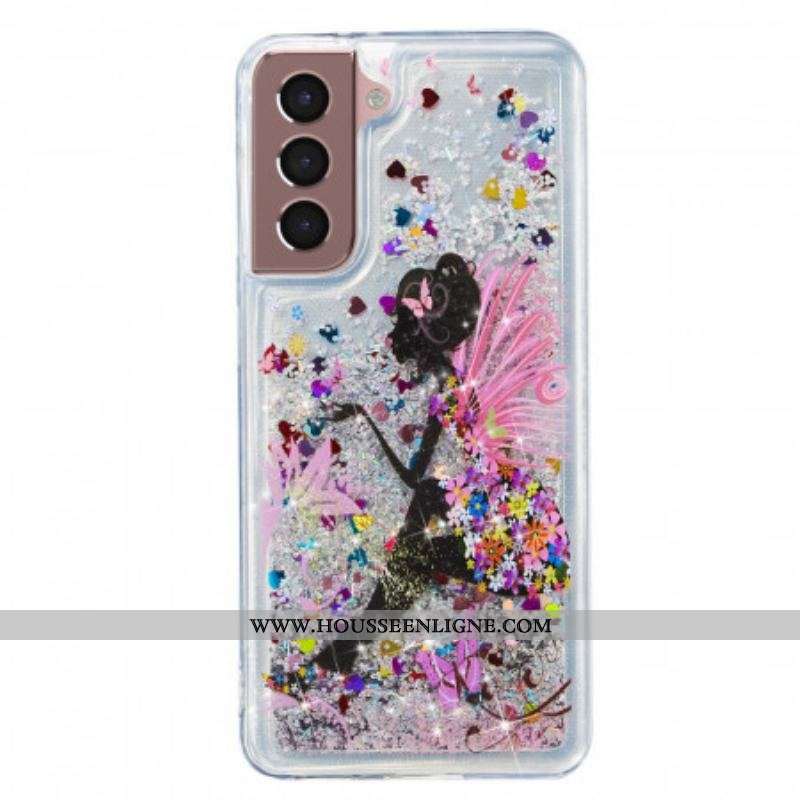 Coque Samsung Galaxy S22 5G Fée Paillettes