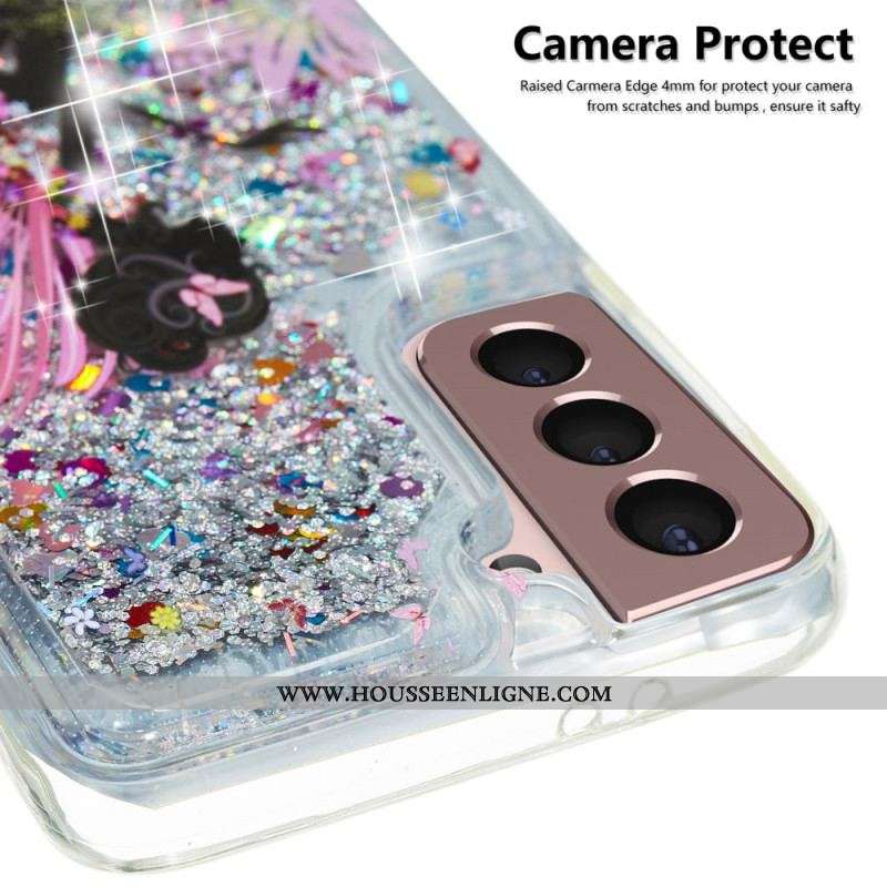 Coque Samsung Galaxy S22 5G Fée Paillettes