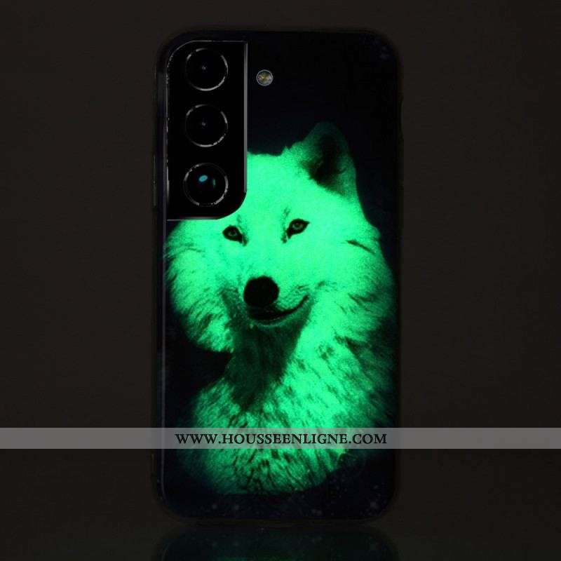 Coque Samsung Galaxy S22 5G Loup Fluorescente