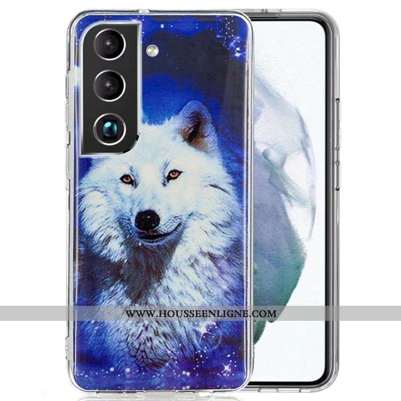 Coque Samsung Galaxy S22 5G Loup Fluorescente