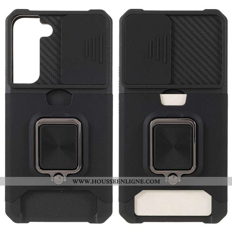 Coque Samsung Galaxy S22 5G Multi-Fonctionnelle Protège-Lentilles