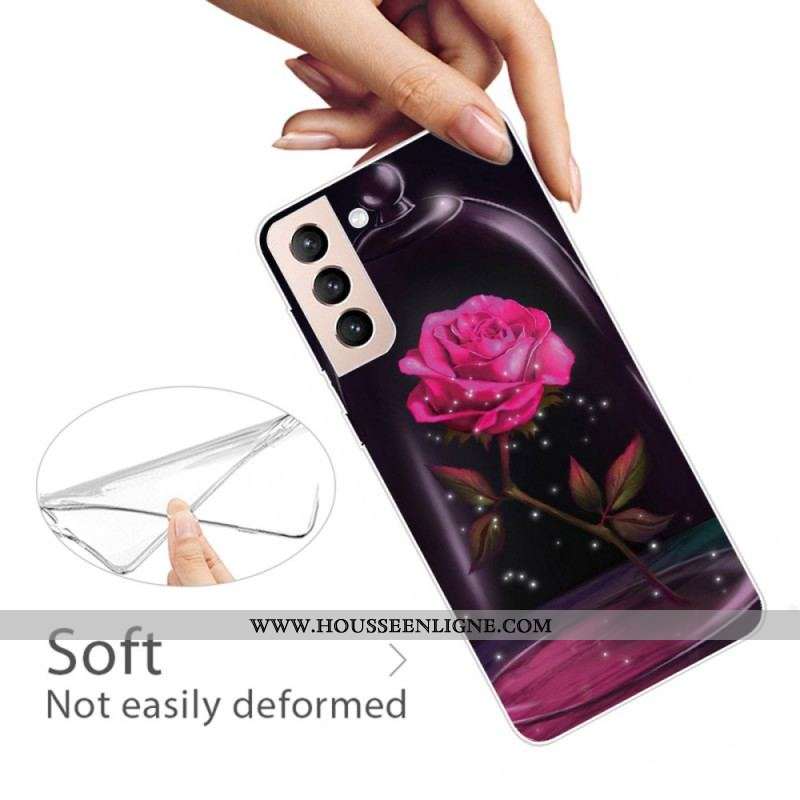 Coque Samsung Galaxy S22 5G Rose Magique