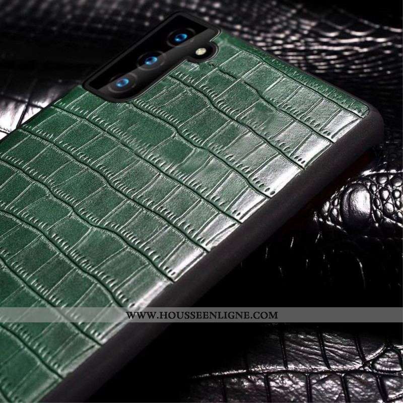 Coque Samsung Galaxy S22 5G SULADA Effet Peau Crocodile