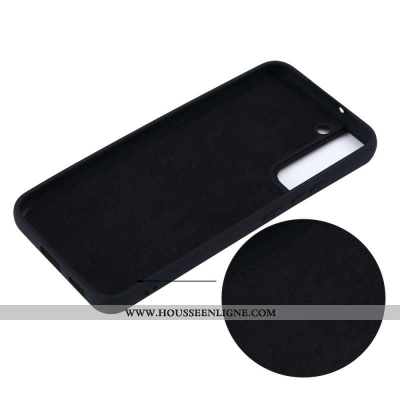 Coque Samsung Galaxy S22 5G Silicone Liquide avec Lanière