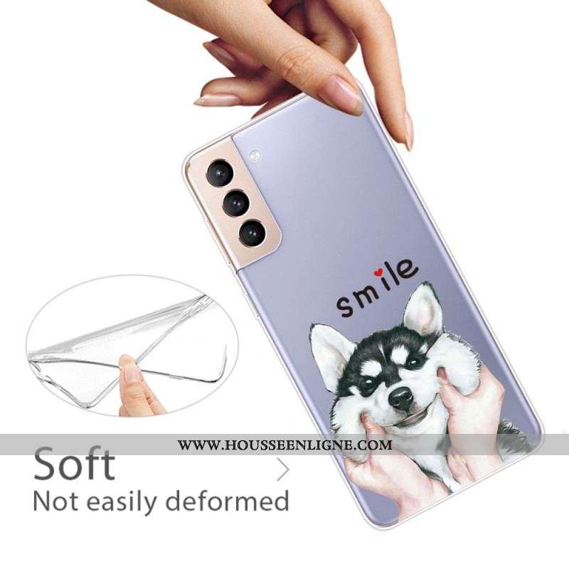 Coque Samsung Galaxy S22 5G Smile Dog